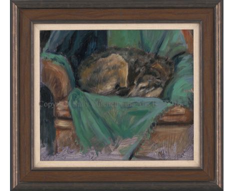 Mick Cawston Original Oil on Panel Sketch "Bonny" A charming study monogramed 'MC' in the bottom right hand corner, sold fram