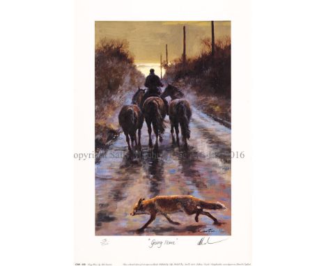 Mick Cawston Limited Edition Print "Going Home" Print Number 135/500 Unframed Signed and Numbered by Mick in Excellent Condit