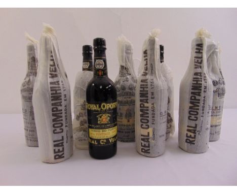 Royal Oporto 1970 vintage reserve port, nine 75cl bottles