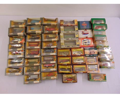 A quantity of Corgi diecast to include Classics, Cars of The 50s, Metrobus, Vintage Glory and Yorkshire Rider, all in good co