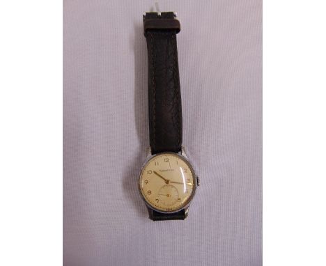Jaeger-LeCoultre gentlemans wristwatch on leather replacement strap