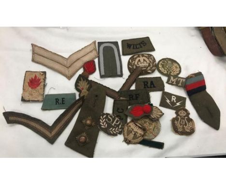 26 British Army Regiment badge cloth patches