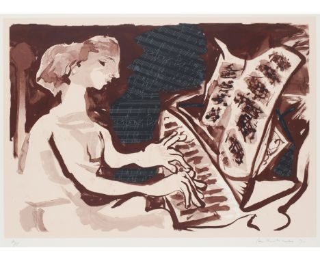 ‡Ceri Richards CBE (Welsh 1903-1971) Bagatelle Signed, dated and inscribed A/P Ceri Richards 70 (in pencil to margin) Screenp