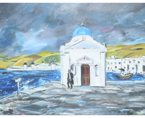 Anthony Ayscough (1910-1939) Saint Nicholas, Mykonos Oil on canvas 40.7 x 50.8cm Provenance: The Lefevre Galleries, London; W