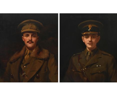 Leon Sprinck (Russian 1862-1948) Portrait of Lieutenant Harold Lister Farquhar KCMG, MC (1894-1954) in service uniform; Portr