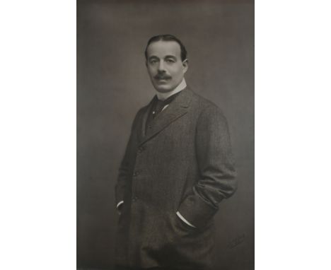 Louis Saul Langfier (1859-1916) Portrait of Joseph Duveen, 1st Baron Duveen (1869-1939) Signed Langfier (lower right) Photogr
