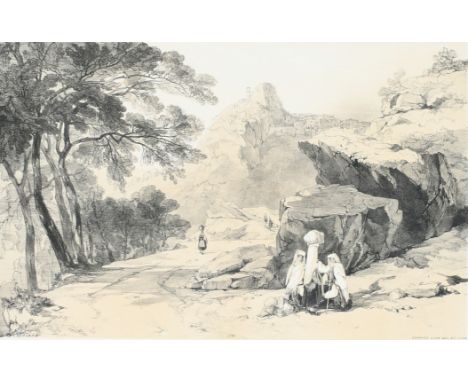 After Edward Lear Cervara di Roma, Italy Lithograph 23.9 x 37.7cm (image) Provenance: The Collection of Bob and Elisabeth Boa