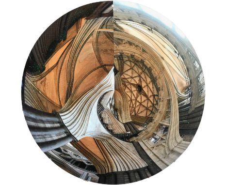 ‡Judy Pfaff (American b.1946) Cathedral Disc Signed and dated J Pfaff/2017 (to reverse) C-Type Print, roundel 38.2cm (diamete