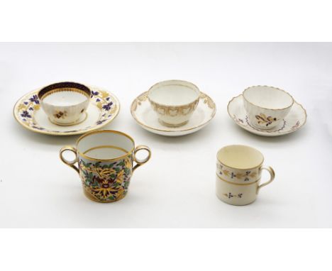 A collection of 18th and early 19th century English porcelain, to include; Bloor Derby, Worcester and others, varying factori