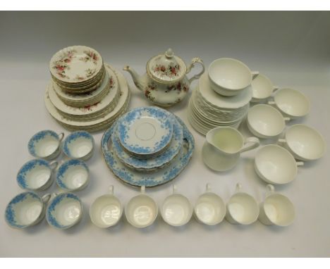 Royal Albert china tea services with pot along with an early 20th Century tea service and blank Jasper Conran tea services. M