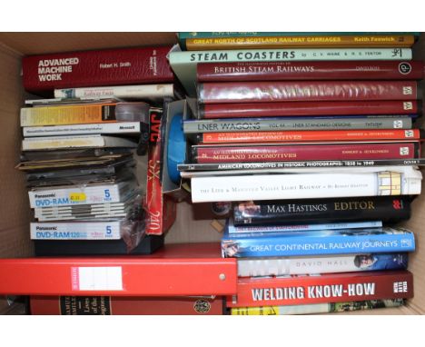 A collection of assorted railwayana related books, together with a collection of assorted tools and parts for model railway. 