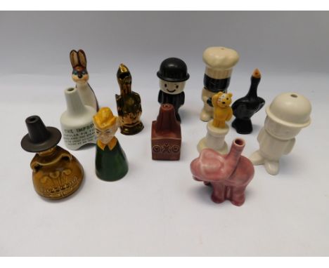 A collection of thirty five (35) 20th century and later assorted porcelain pie funnels to include Wilkinson Blackbird, copper