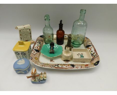 A collection of mixed 20th Century china and glass wares to include Royal Albert, Dutches, Wedgewood, Royal Stuart, cranberry