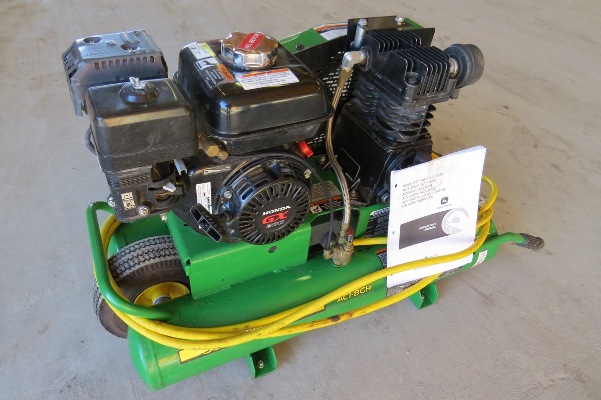 John Deere Model AC18GH WheelBarrow Style Contractor's Portable Air