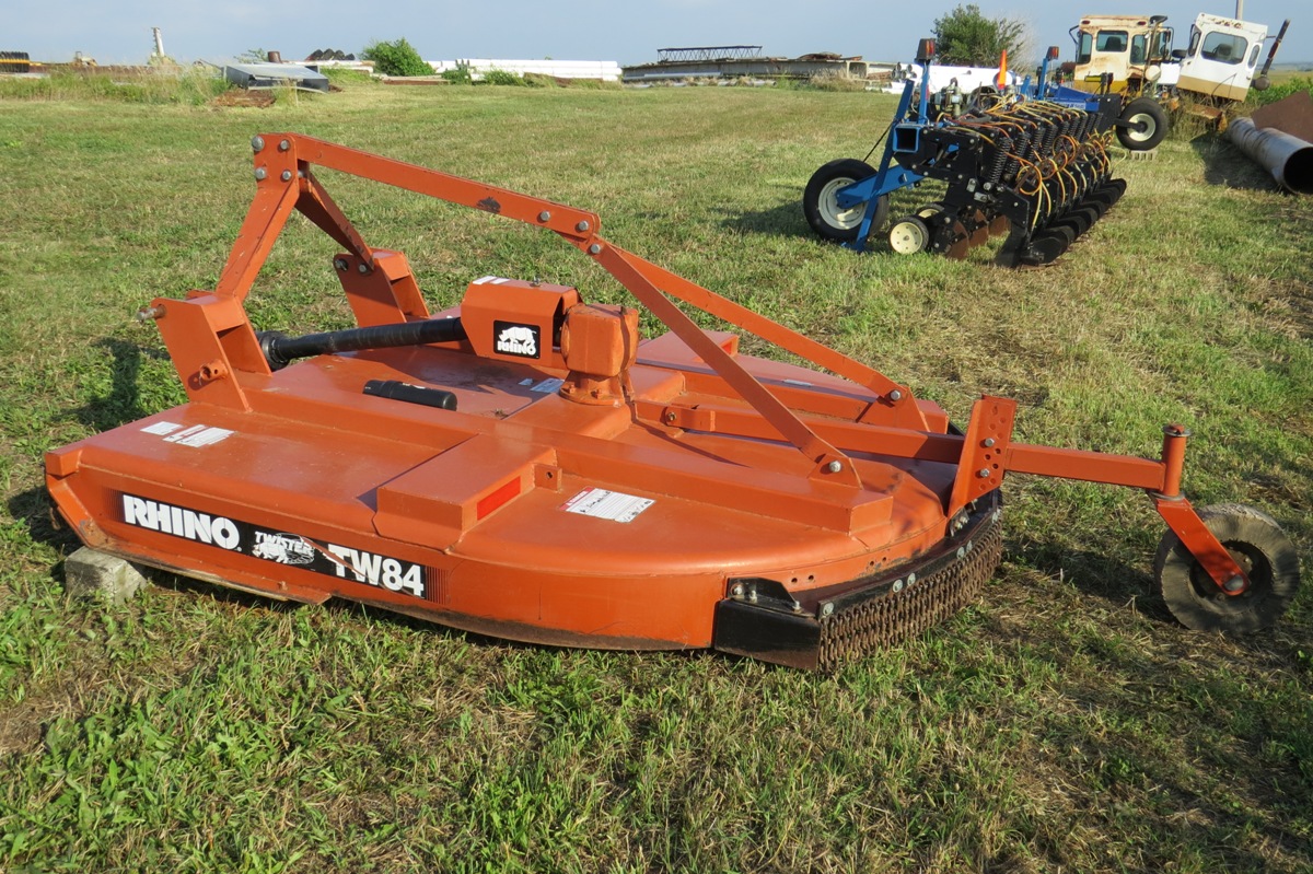 Rhino Twister Model TW84 3Point Shredder, PTO Drive, SN 17447, Rear