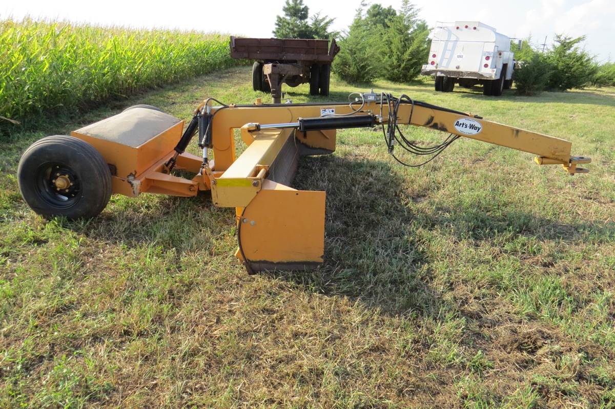Artsway Model LS1200 Pull Type Box Scraper Blade, SN AWLS12000 61355, Hydraulic Lift & Swivel, R