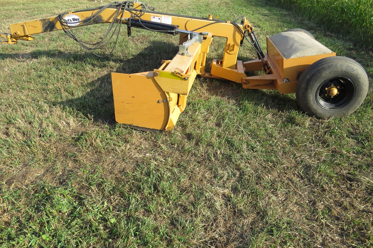 Artsway Model LS1200 Pull Type Box Scraper Blade, SN AWLS12000 61355, Hydraulic Lift & Swivel, R