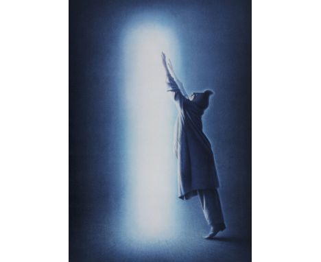 Hyperrealismus - - Gottfried Helnwein.  (1948 Wien). Johannisfeuer. 1990. Farblithographie auf Bütten. 67 x 47 cm (84 x 60 cm