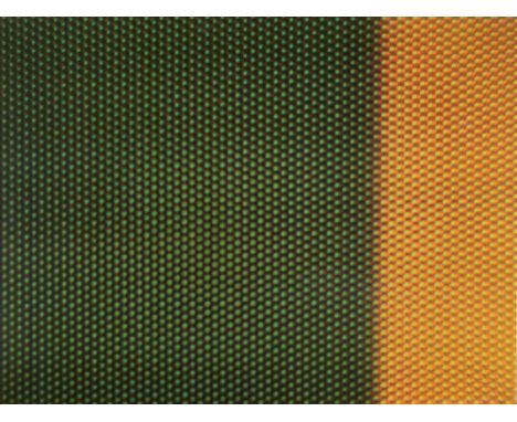 Zeitgenössische Kunst Tobias Rehberger (1966 Esslingen)o.T. (Farbverlauf in Gelb-Orange-Grün, aus "The Missing Colours" - Vid