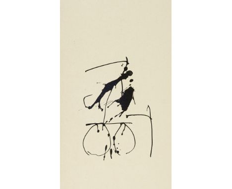 Abstrakter Expressionismus - - Robert Motherwell.  (1915 Aberdeen/Washington - 1991 Greenwich Village). Untitled (aus: Tres P