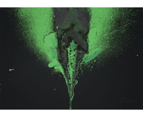 ZERO - - Otto Piene.  (1928 Laasphe/Westf. - 2014 Berlin). o.T. 1965/71. Farbserigraphie auf Karton. 29 x 40,2 cm (29 x 40,2 