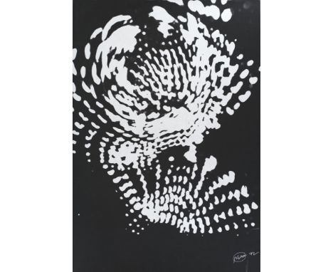 ZERO - - Otto Piene.  (1928 Laasphe/Westf. - 2014 Berlin). o.T. (Nach einer Photographie aus "Lichtballet" von 1969). 1972. S