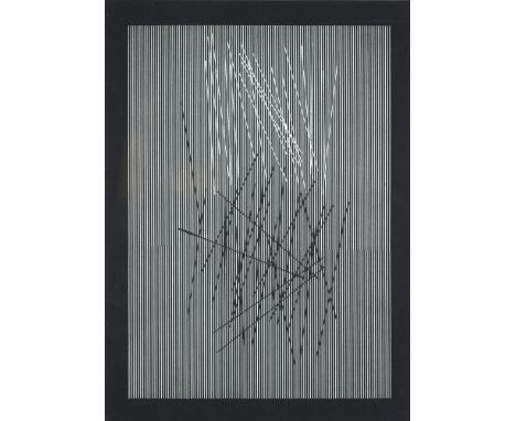 Geometrische Abstraktion Jesús Rafael Soto (1923 Ciudad Bolivar/Venezuela - 2005 Paris)Kinematische Bilder/ Tableaux Cinetiqu