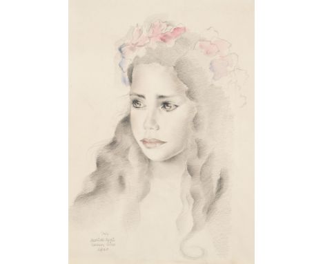 Mariette Lydiso.T. (Portrait eines Mädchen). 1940. Graphit und Aquarell auf Bütten. 26 x 34 cm. Signiert, datiert und ortsbez