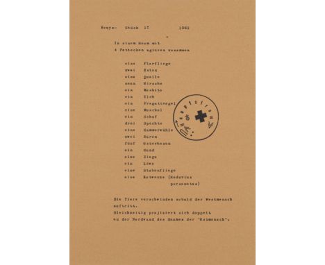 Joseph (u.a.) BeuysMarksgrafik. 1972. 10 Graphiken verschiedener Künstler auf Papier. Serigraphien u. Offsetlithographien. Je