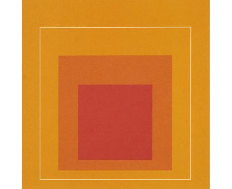 Konkrete Kunst - - Josef Albers.  (1888 Bottrop - 1976 New Haven). White Line Squares. 1966. Mit 8 Farblithographien, je auf 