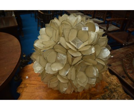 A vintage ceiling light shade, artichoke style, approx 50cm