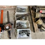 Qty hinges, catches,