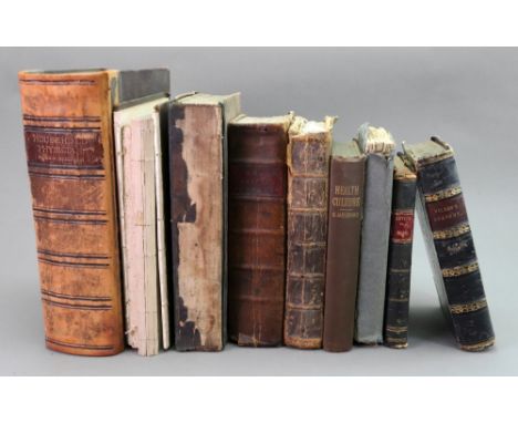 DAVENTIER (Henry A) The Art of Midwifery Improved, 3rd edition, 1728, original full calf, and a collection of eight others on