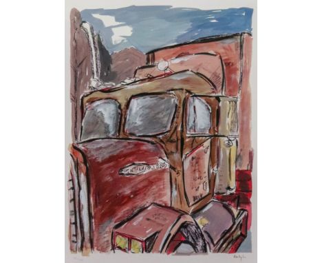 Bob Dylan (American b. 1941), Truck, from The Drawn Blank series, 2011, signed and numbered in pencil 'Bob Dylan, 196/295' (i