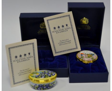 Halcyon Days - a enamel Millennium The Year to Remember box; another A Special Thank You (2)