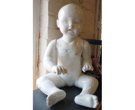 Vintage fibreglass adjustable seated child shop mannequin