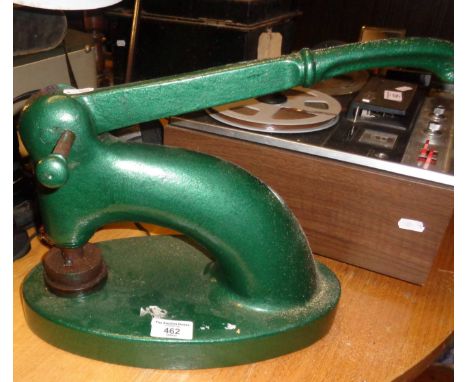 Very large vintage embossing stamper for the Birmingham Syphon Company