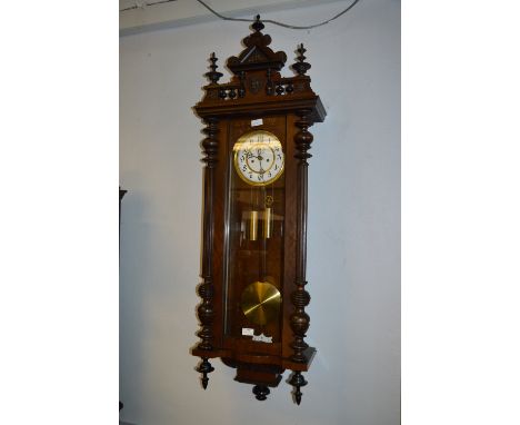 Walnut Cased Pendulum Wall Clock