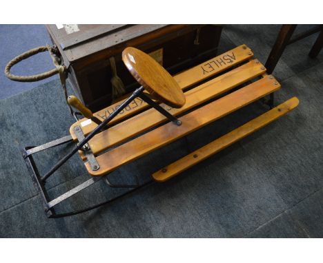 Metal Based Wood Slat Sled with Brake 