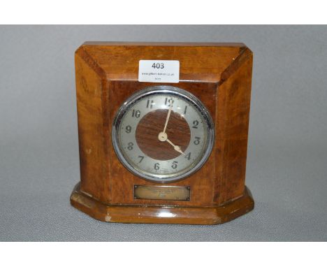 1950's Jaguar Walnut Veneered Clock 