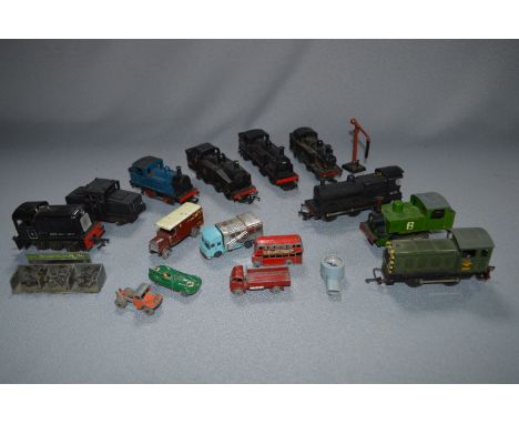 Selection of Hornby 00 Gauge Model Engines and Lesney Diecast Vehicles 