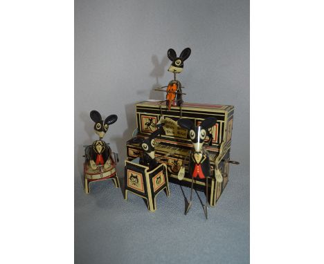 Louis Marx & Company Marx Merrymakers Tin Plate Mouse Band 