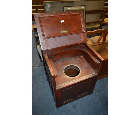 Victorian Mahogany Commode Cabinet 