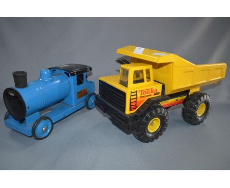 Tonka Tipper Truck and Triang Express Train Engine 
