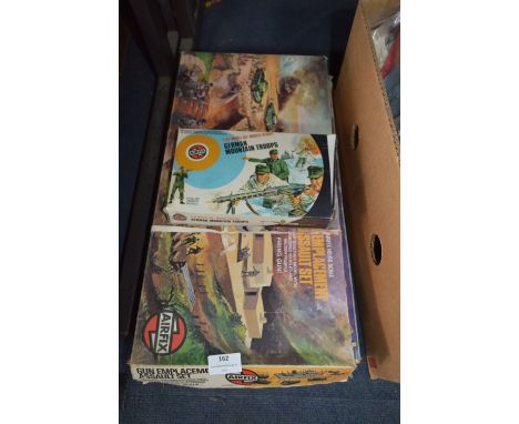 Three Airfix Model, German Mountain Troops, Assault Set and Bridge Assault Set 