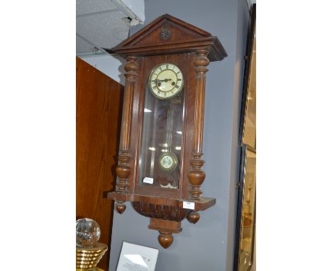 Walnut Cased Pendulum Wall Clock 