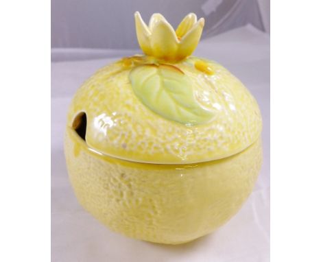 CARLTONWARE PRESERVE POT. Carltonware floral lidded preserve pot