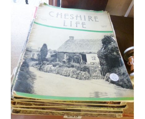 VINTAGE CHESHIRE LIFE MAGAZINES. Selection of Cheshire Life magazines, mainly 1960s