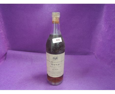 A bottle of Army &amp; Navy Stores Grande Champagne Cognac Hine vintage 1924, good level