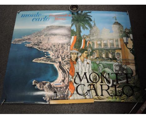 Two travel and tourist posters for Monte Carlo including Monaco and K Ingermann